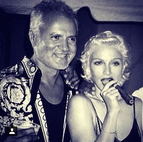 madonna and gianni versace|how old is madonna today.